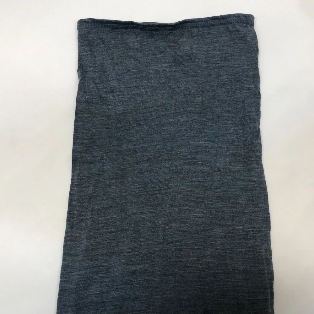 Buff Lightweight Neck Gaiter Heathered Charcoal Blue Performance Knit Spain